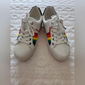Michael Kors Rainbow Stripe Sneakers | Size 6.5M